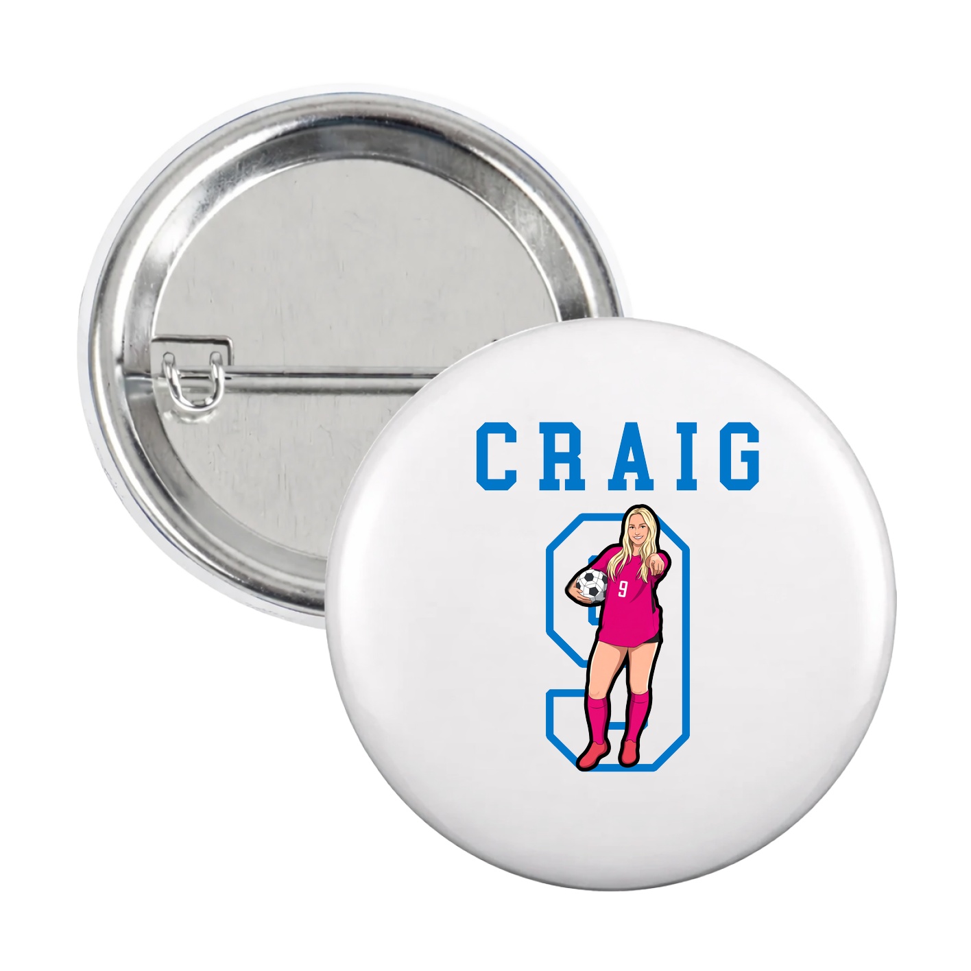 Game Day Button — Shirsey in White