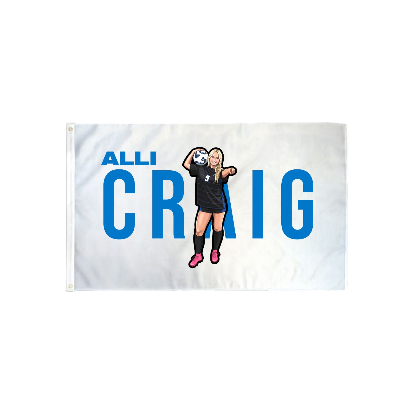 3x5 Flag — Player Name in Classic