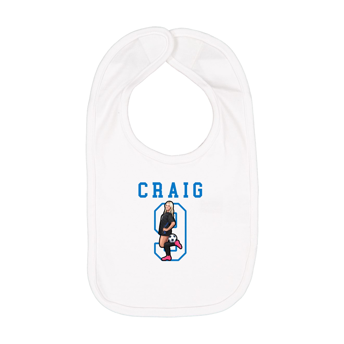 Infant Bib — Shirsey in White