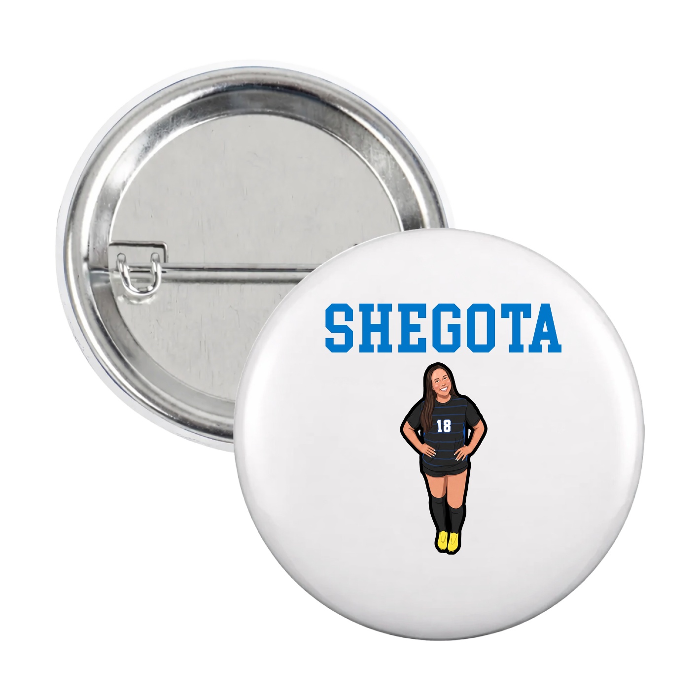 Game Day Button — Shirsey in White