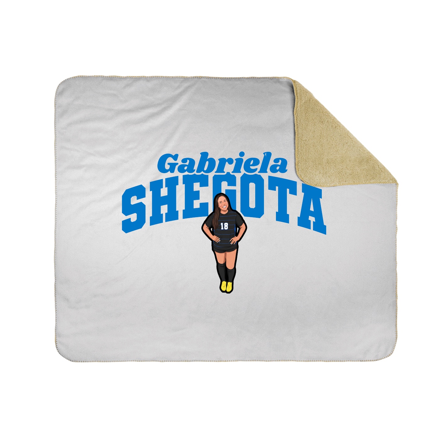 Throw Blanket — Signature Arch in White