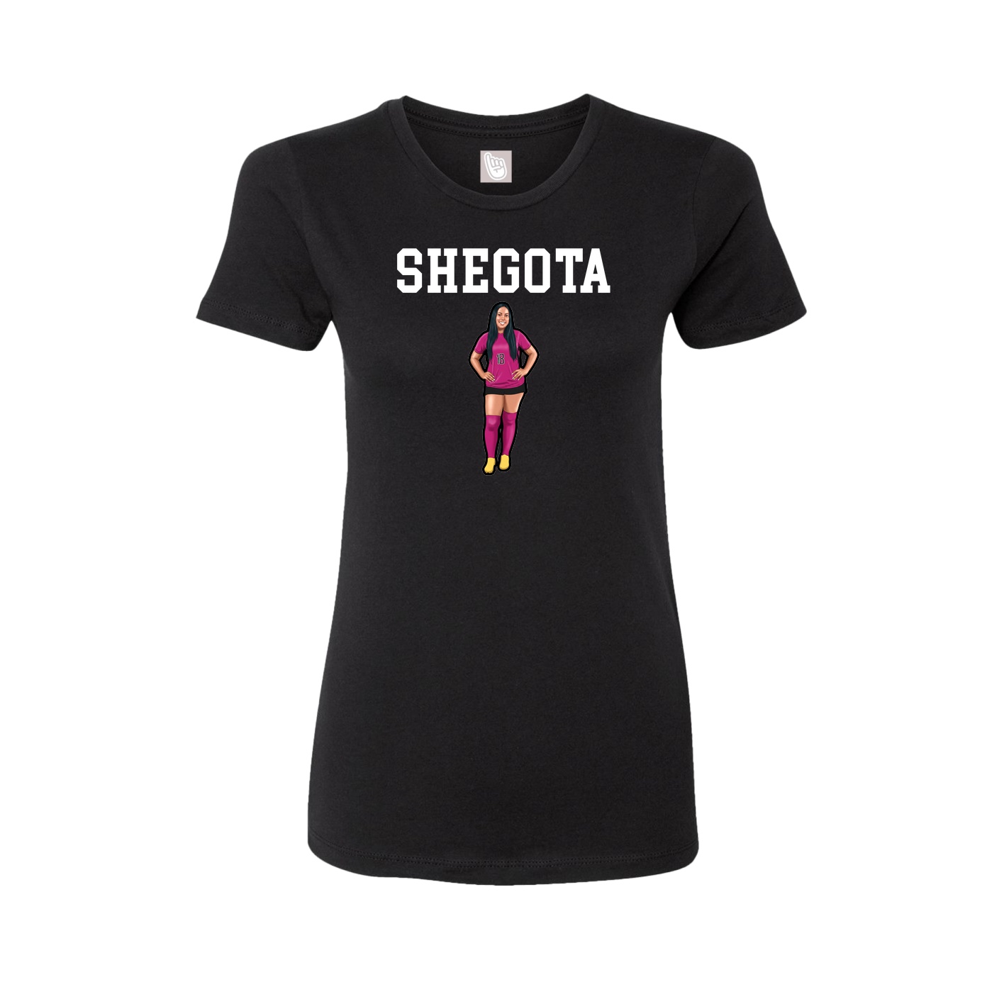 Fitted Women's Tee — Shirsey in Black