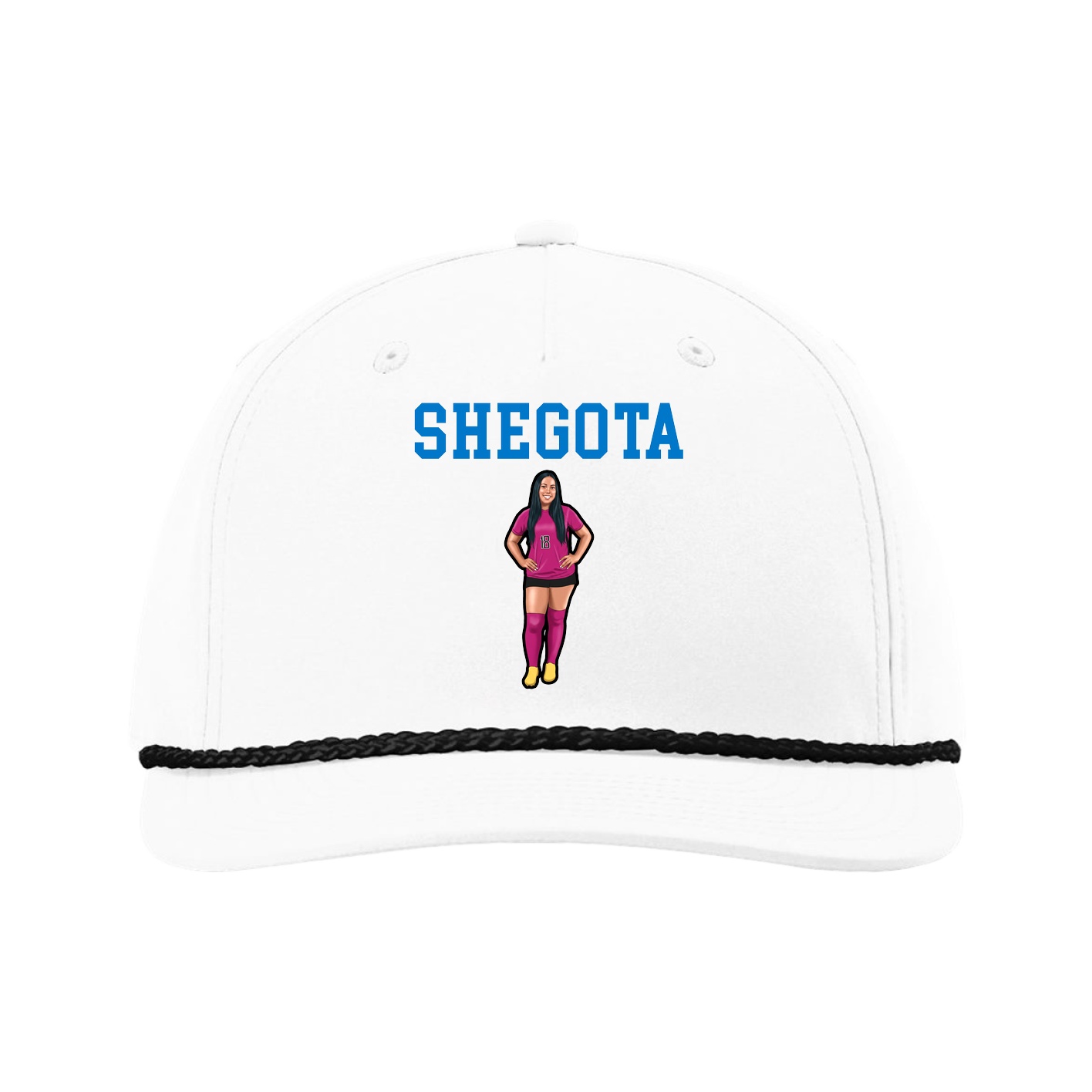 Five-Panel Classic Rope Cap — Shirsey in White