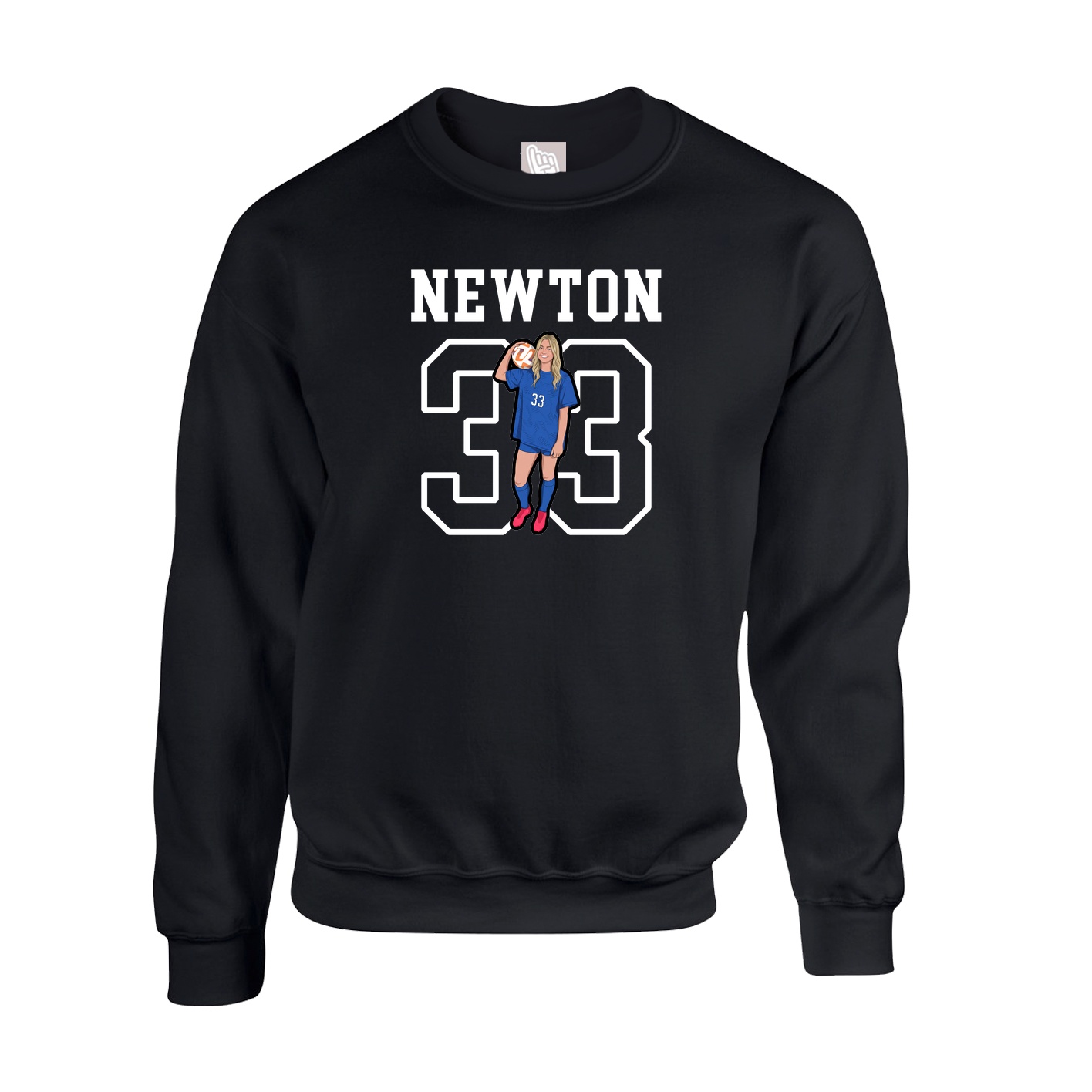 Fleece Crew — Shirsey in Black