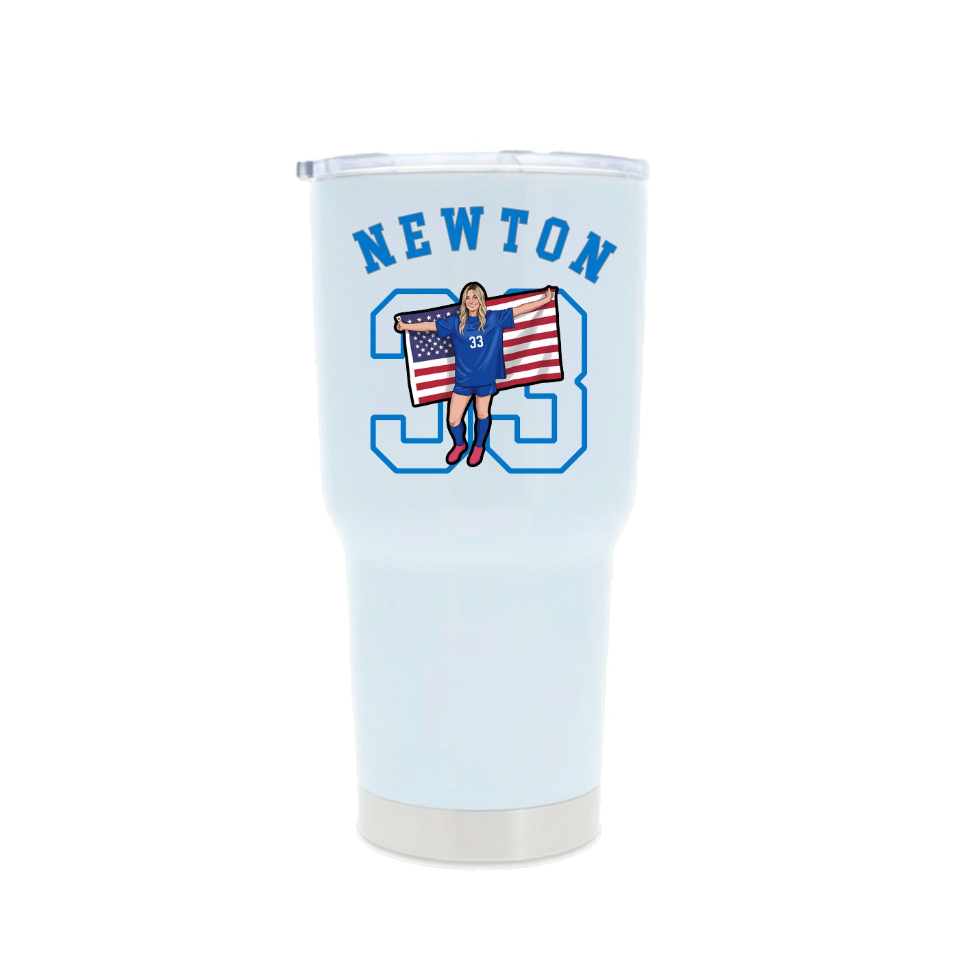 30oz Stainless Steel Tumbler — Shirsey Arch in White