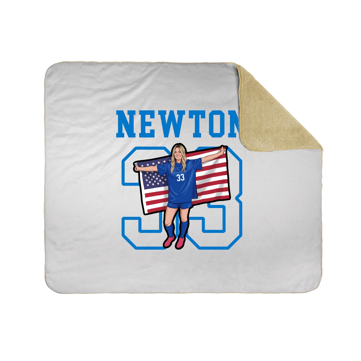 Throw Blanket — Shirsey in White