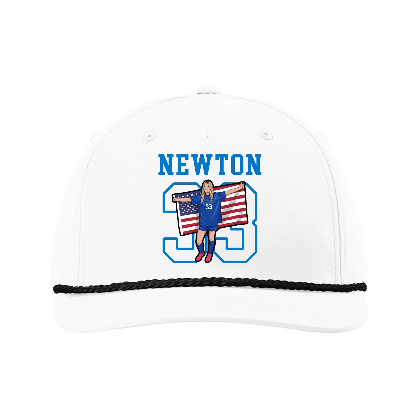 Five-Panel Classic Rope Cap — Shirsey in White