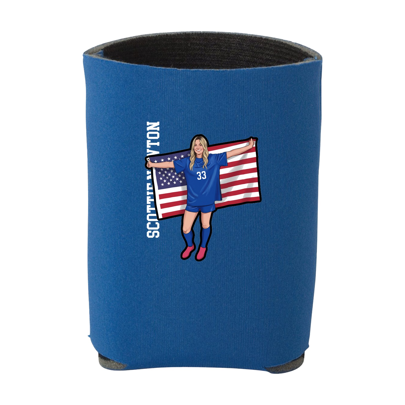 Can Holder — Name Vertical in Royal