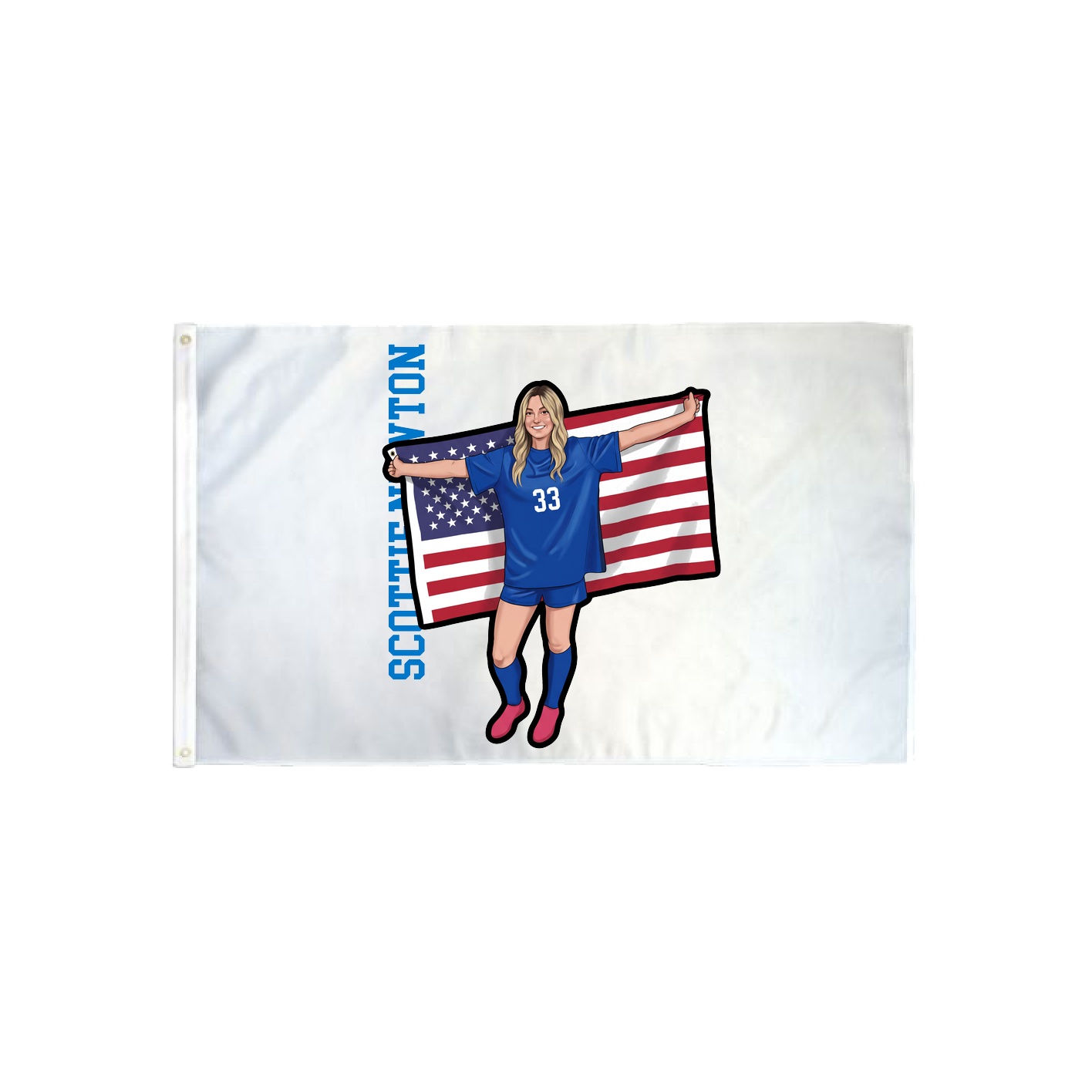 3x5 Flag — Name Vertical in Classic