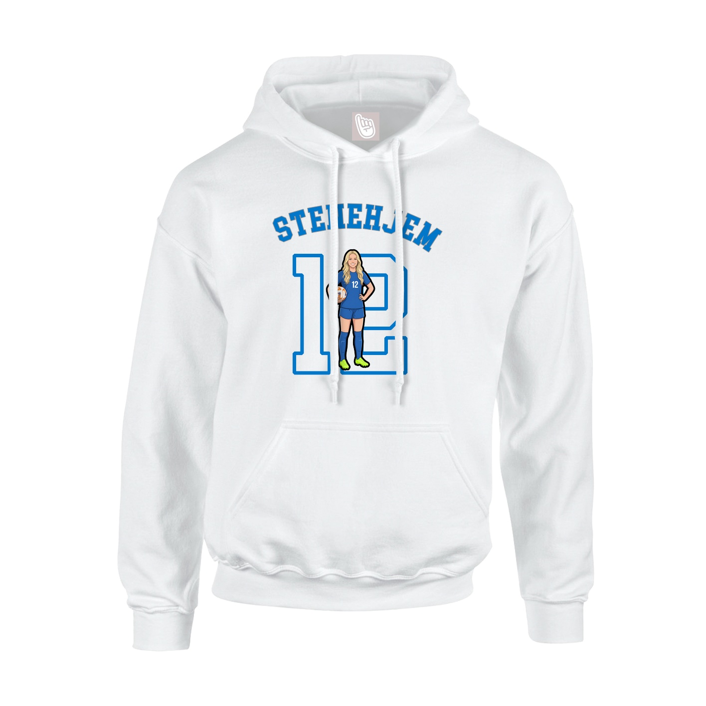 Hoodie — Shirsey Arch in White