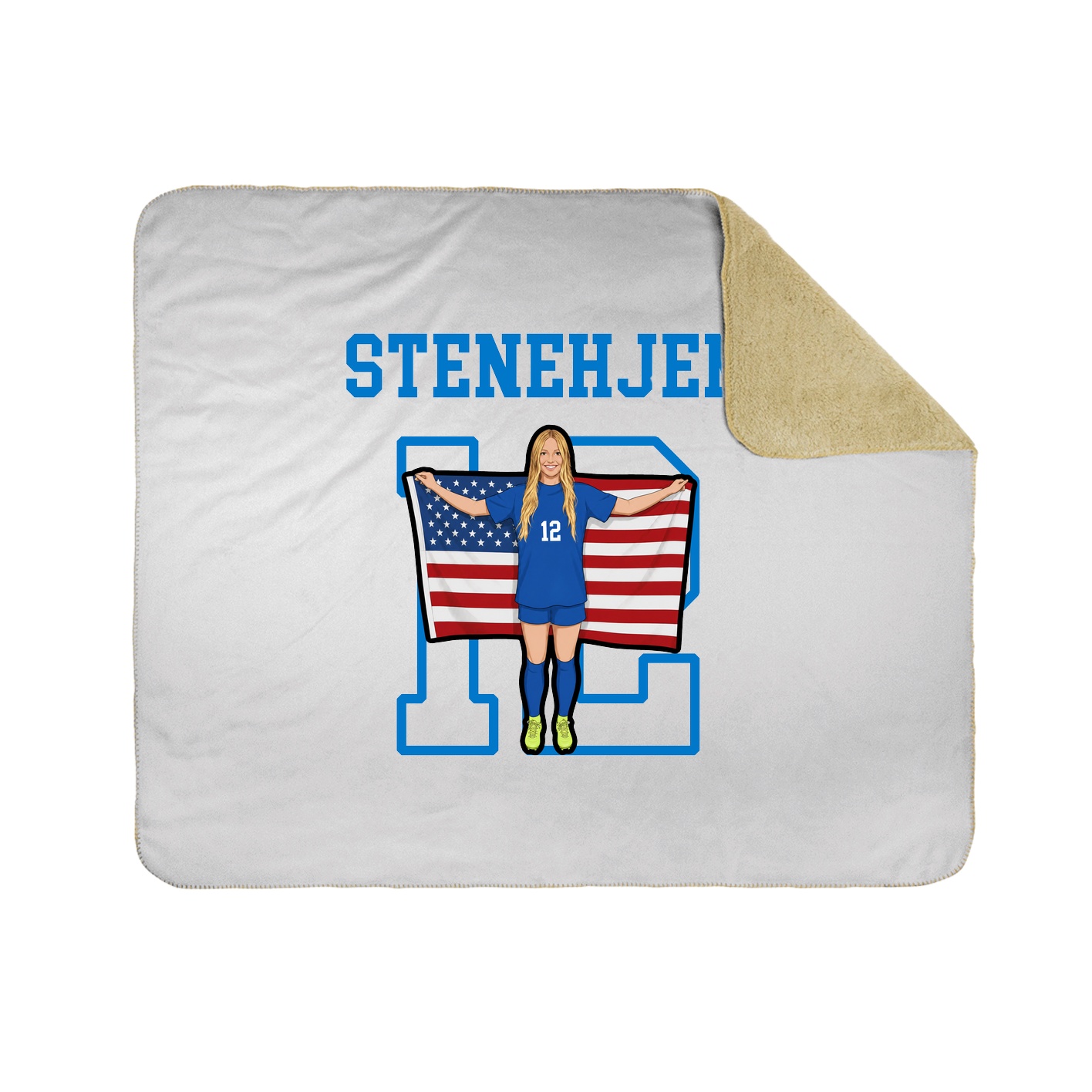 Throw Blanket — Shirsey in White
