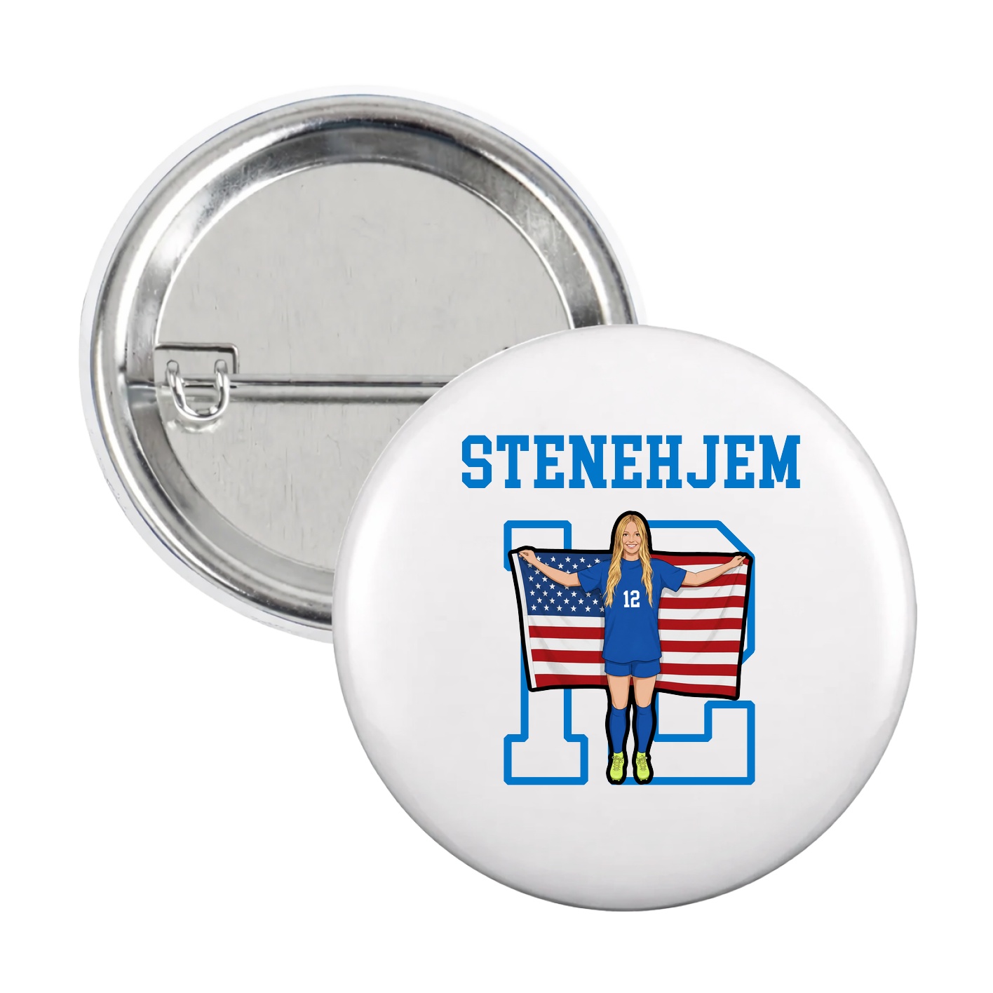 Game Day Button — Shirsey in White