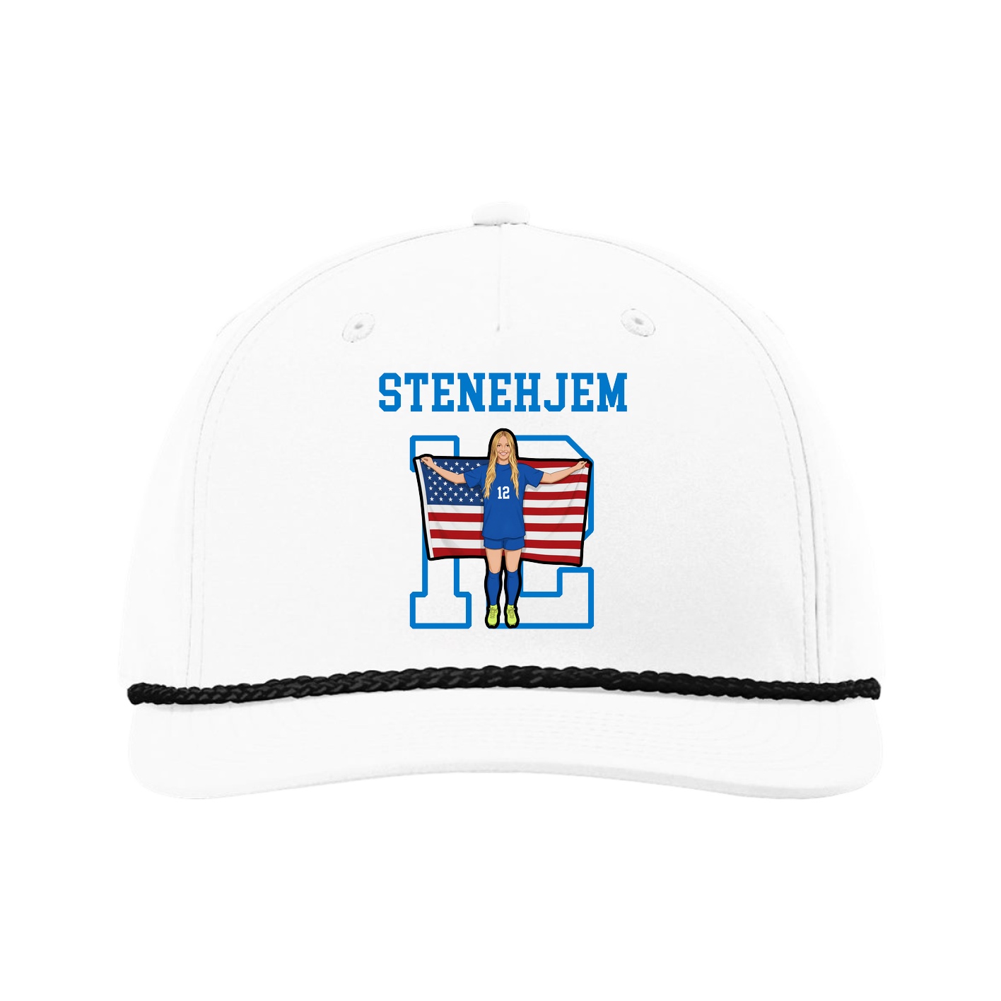 Five-Panel Classic Rope Cap — Shirsey in White