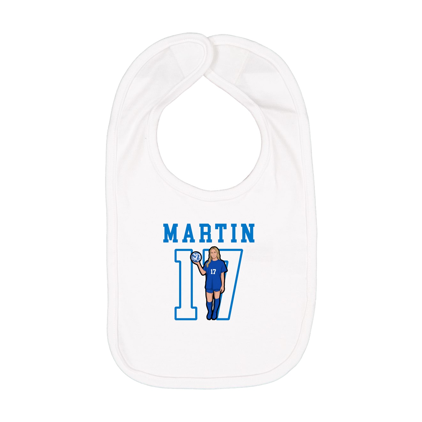 Infant Bib — Shirsey in White
