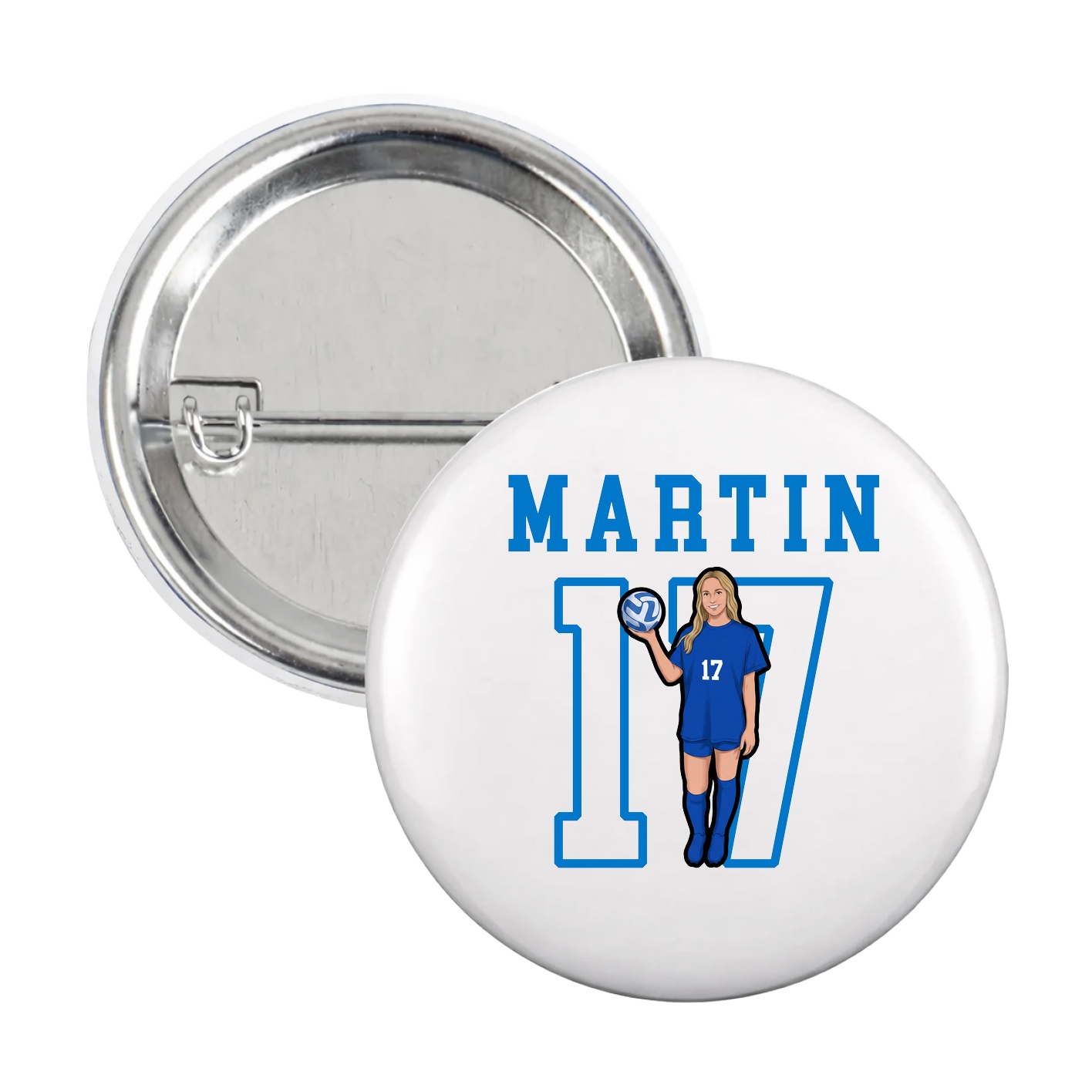 Game Day Button — Shirsey in White