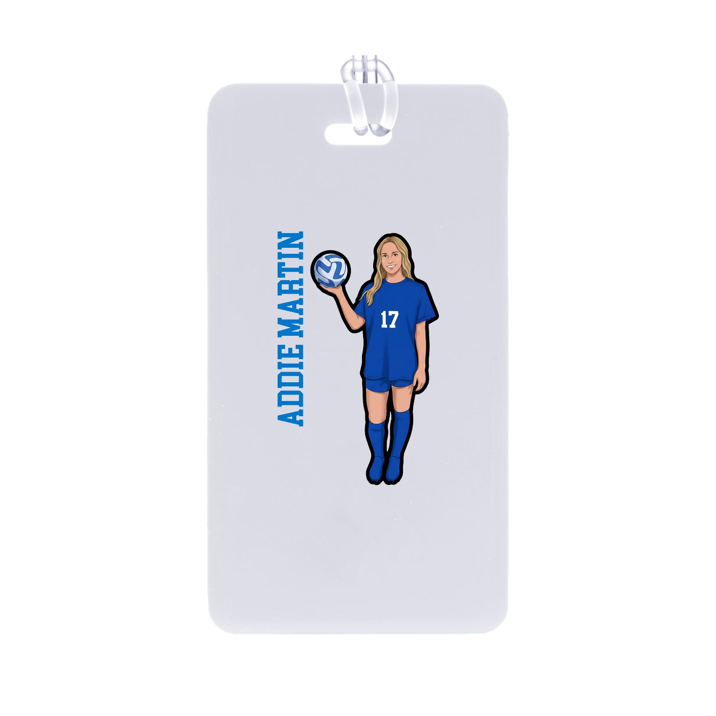 Bag Tag — Name Vertical in Classic