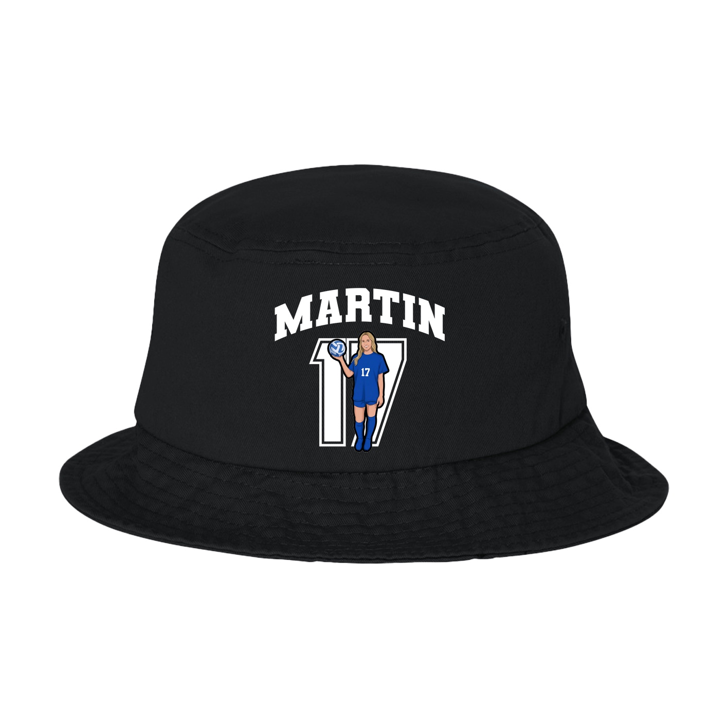 Bucket Cap — Number in Black