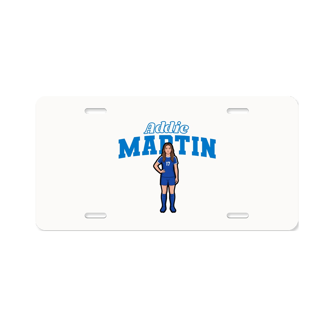 License Plate — Name Arch in Classic