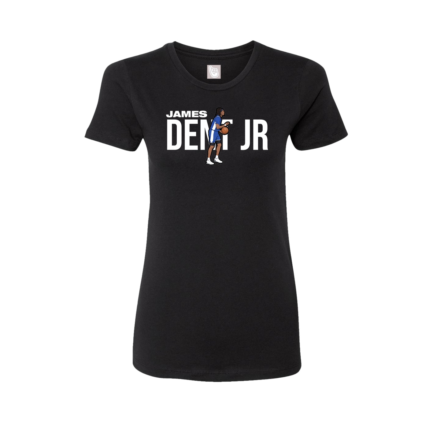 Fitted Women's Tee — Player Name in Black