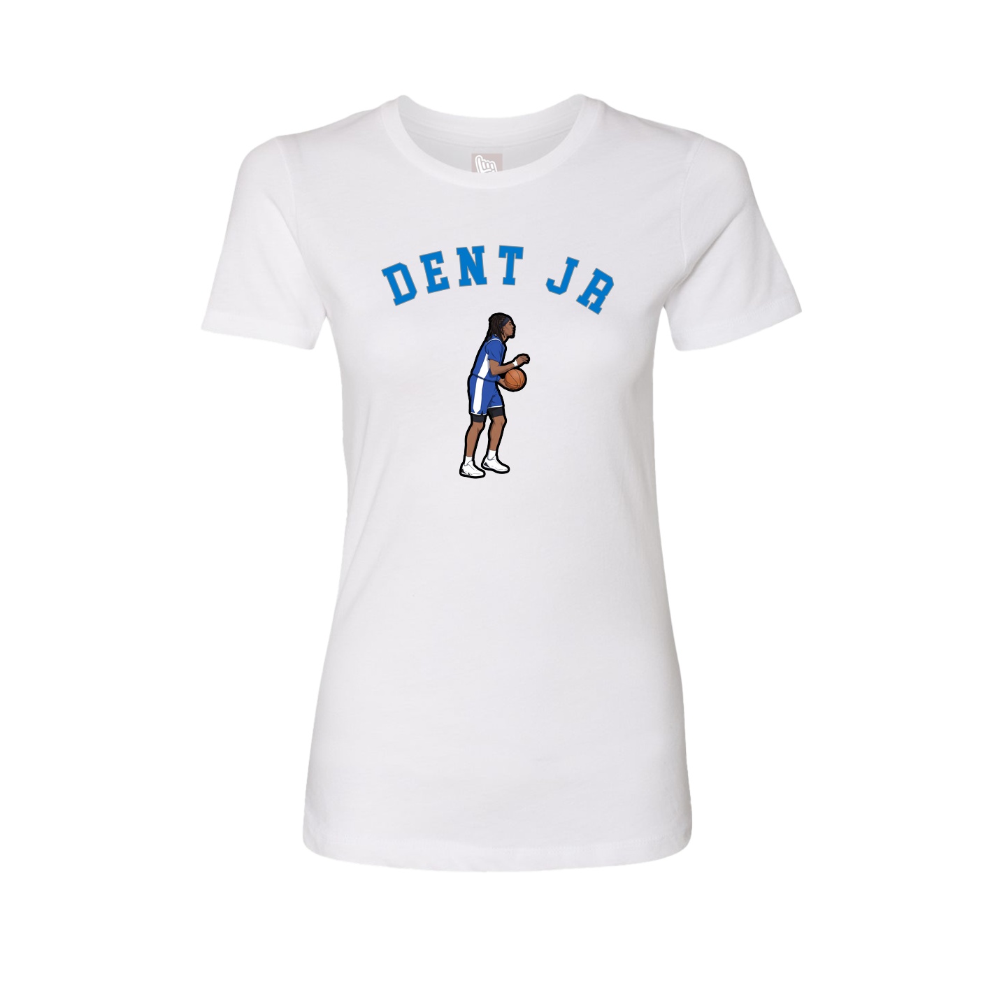 Fitted Women's Tee — Shirsey Arch in White