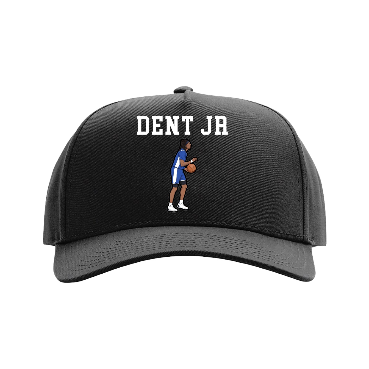 Full Fabric Five-Panel Champ Cap — Shirsey in Black