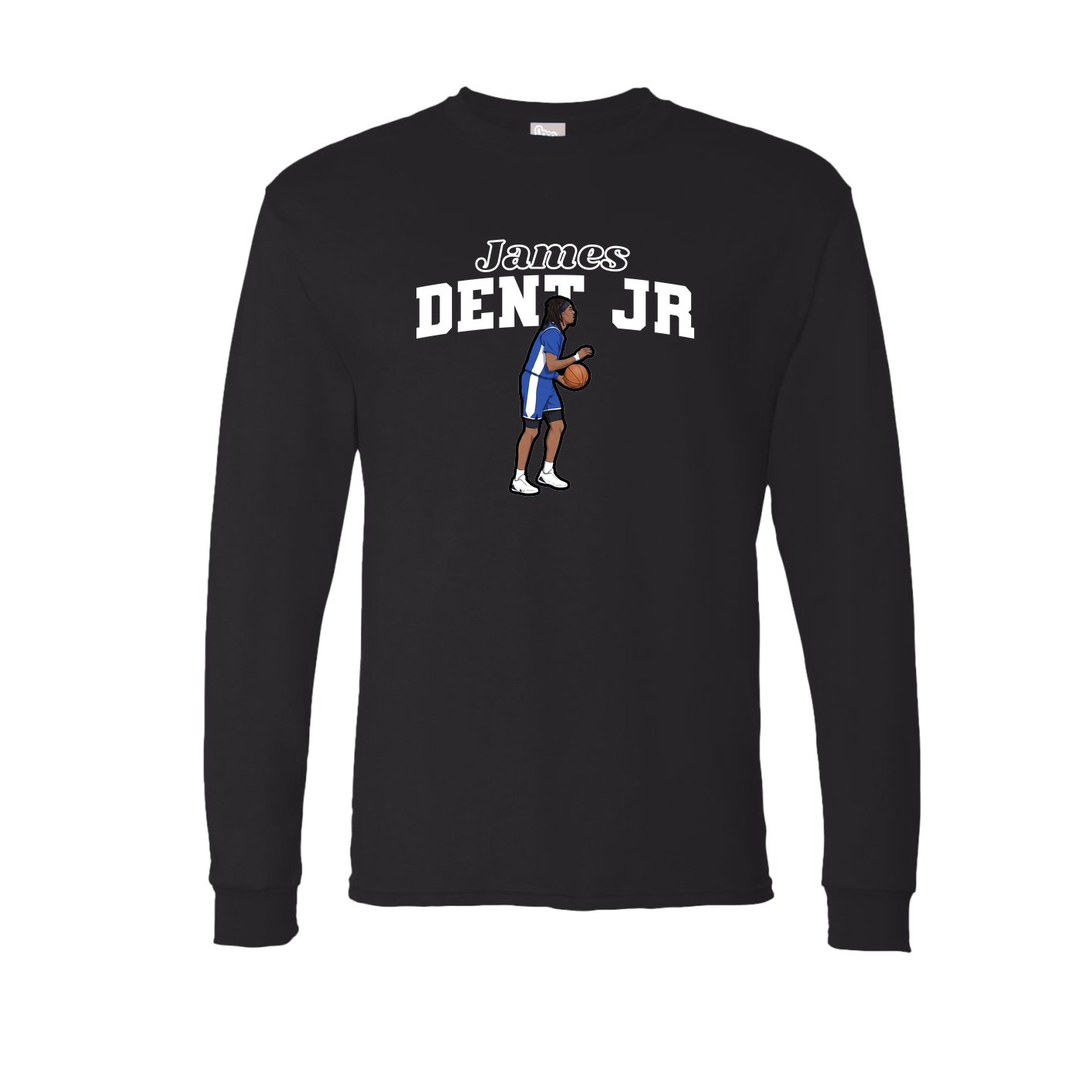 Long Sleeve Tee — Name Arch in Black