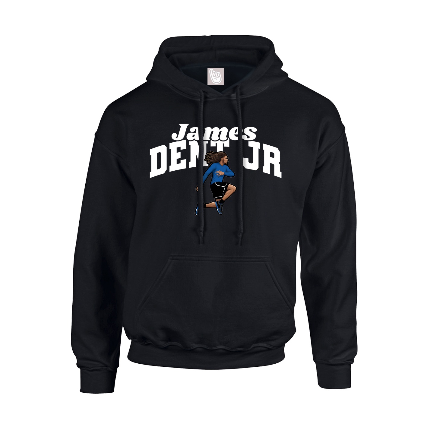 Youth Hoodie — Signature Arch in Black