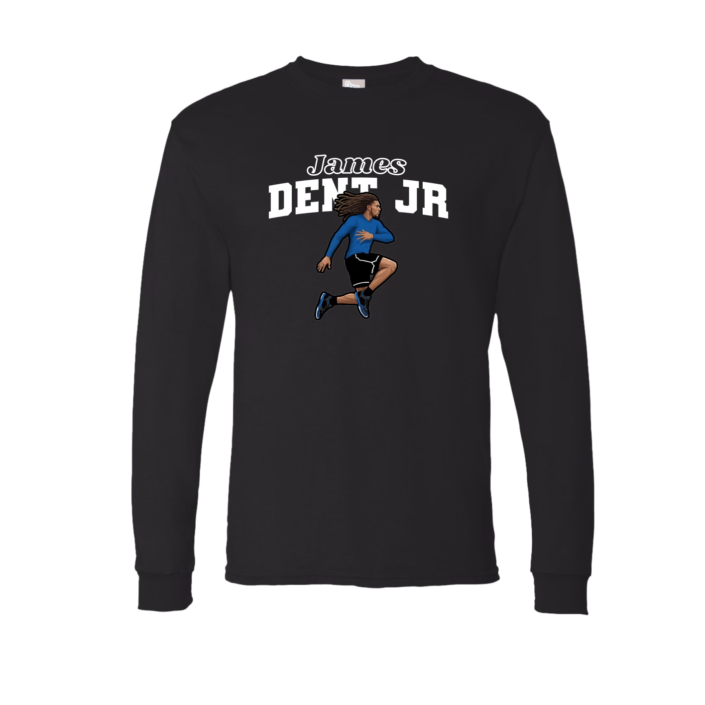 Long Sleeve Tee — Name Arch in Black