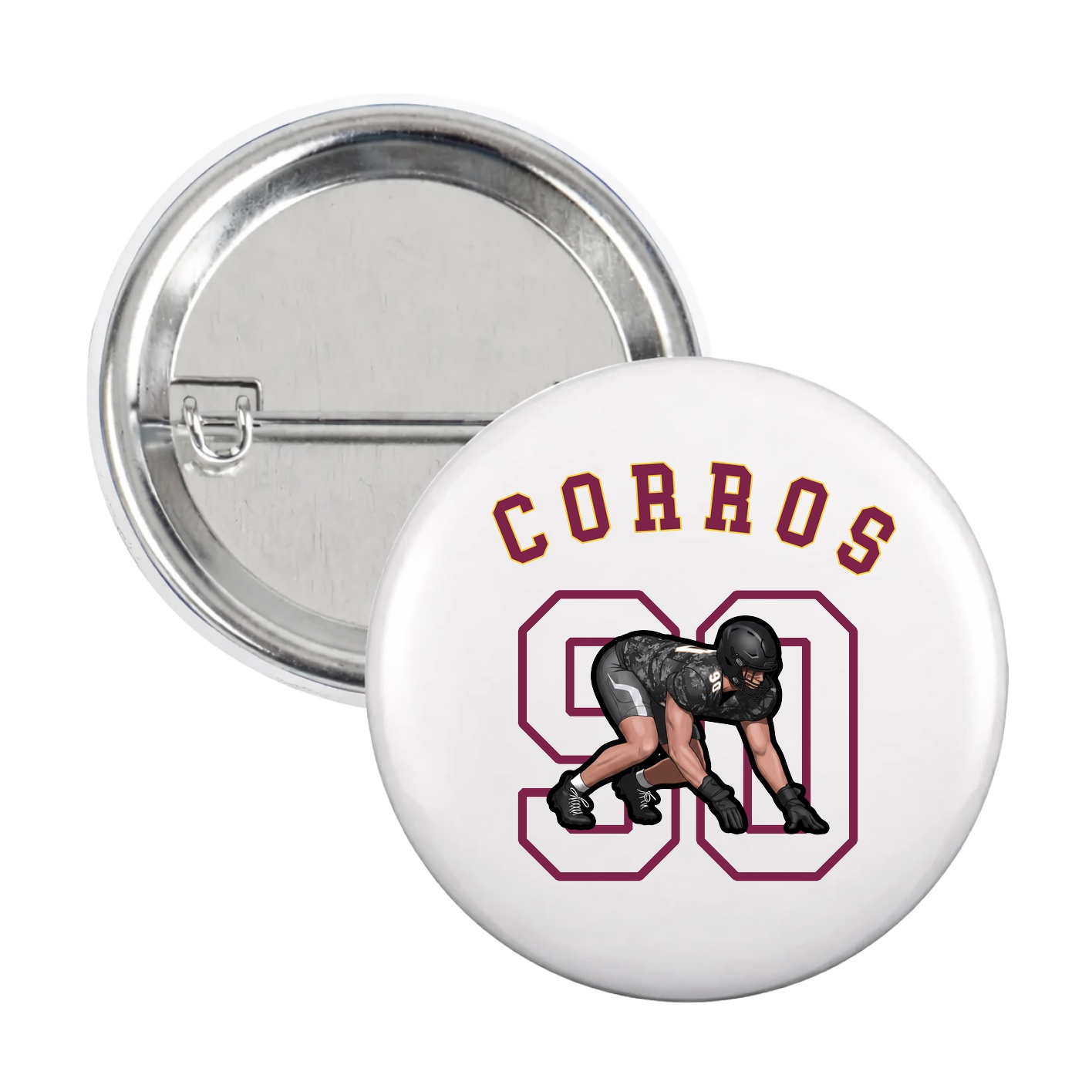 Game Day Button — Shirsey Arch in White