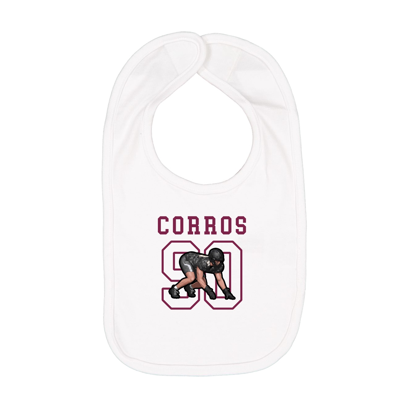 Infant Bib — Shirsey in White