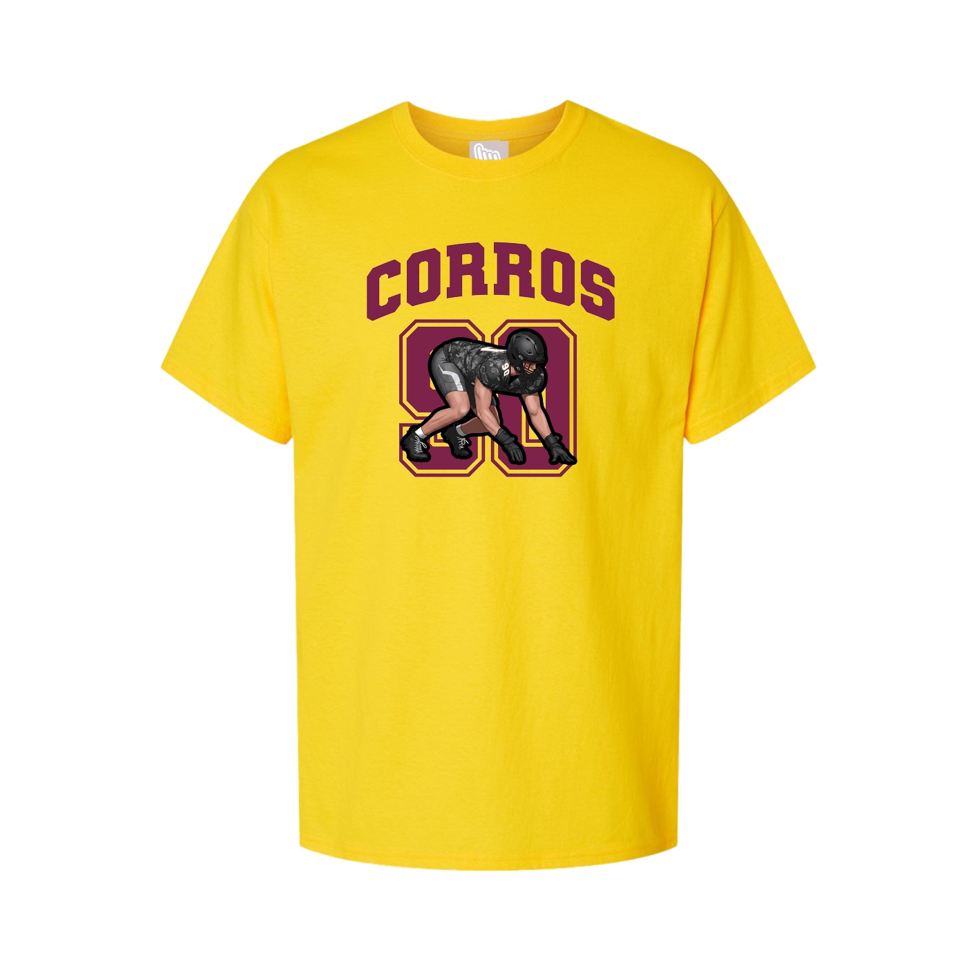 Youth Tee — Number in Gold