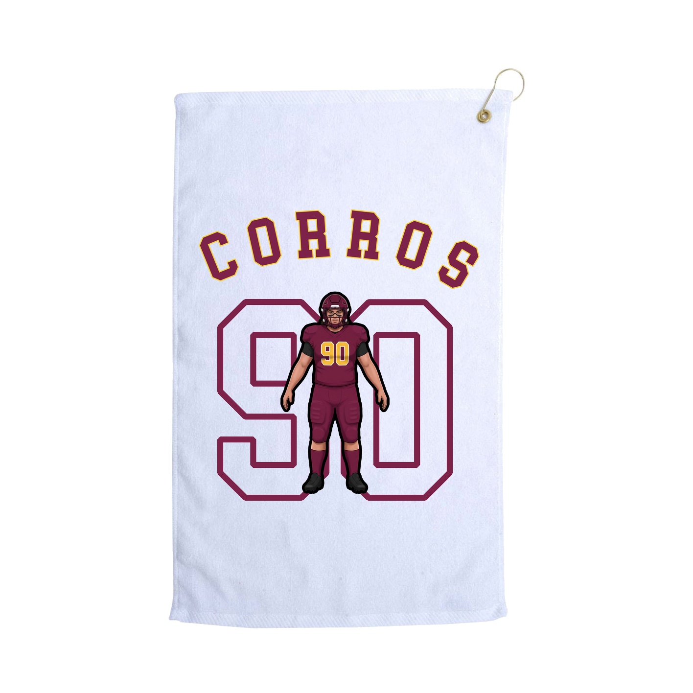 Golf Towel — Shirsey Arch in White