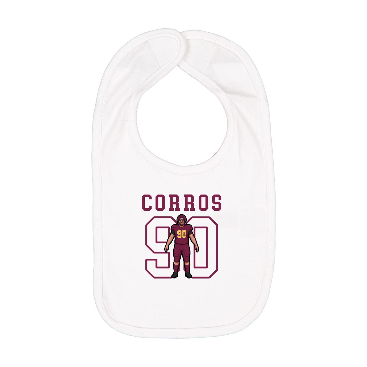 Infant Bib — Shirsey in White