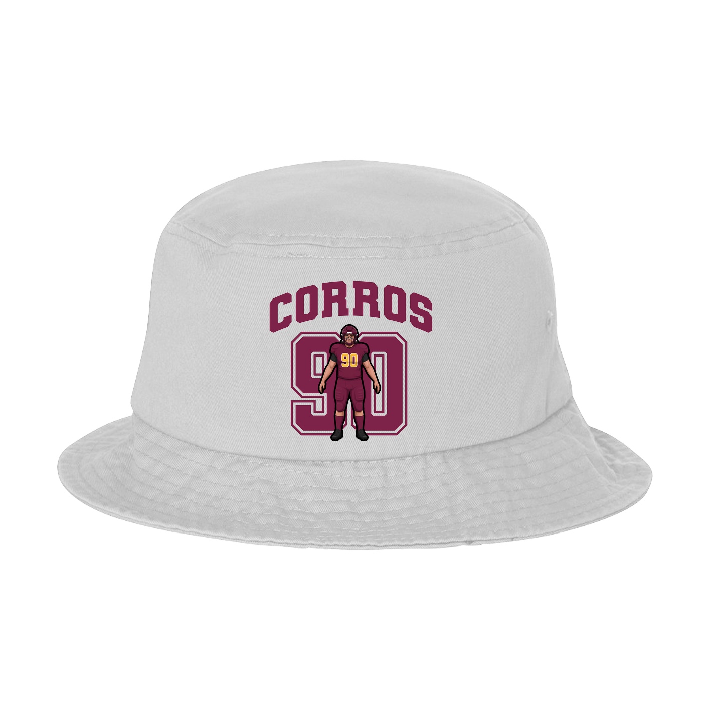 Bucket Cap — Number in White