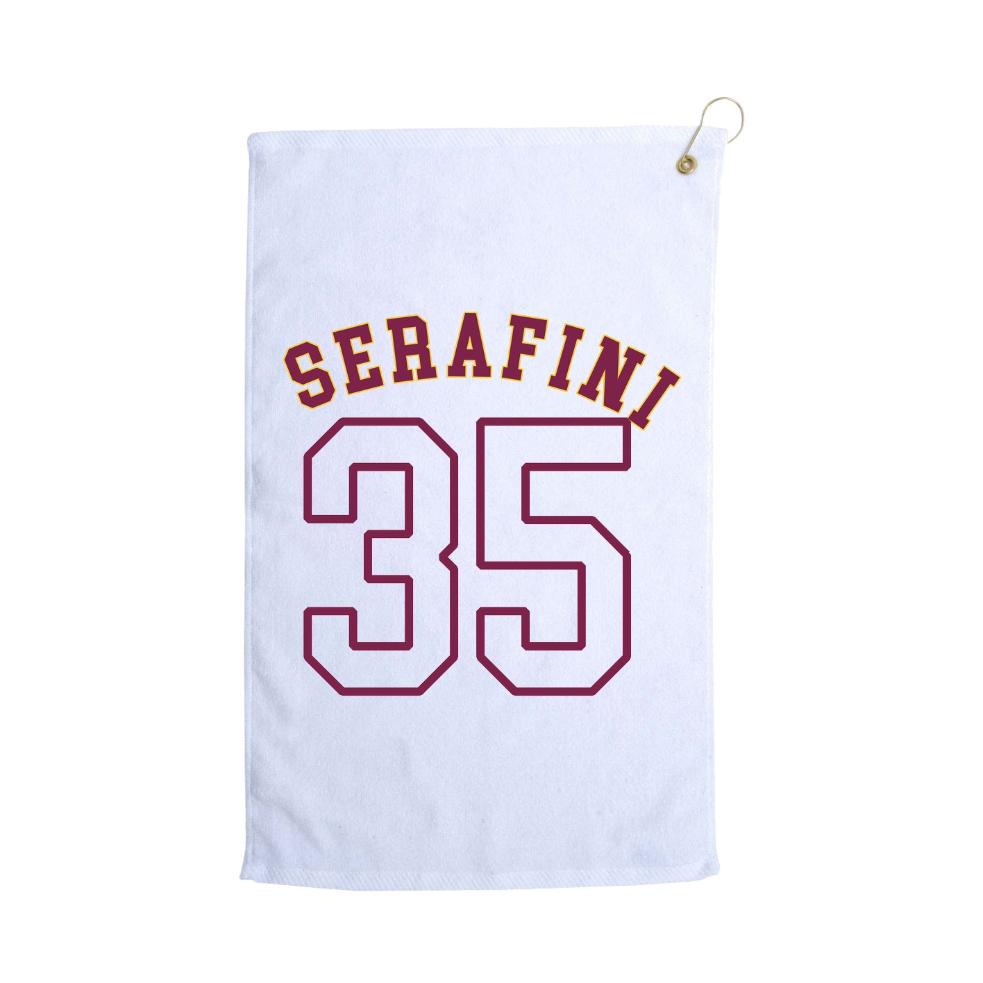 Golf Towel — Shirsey Arch in White