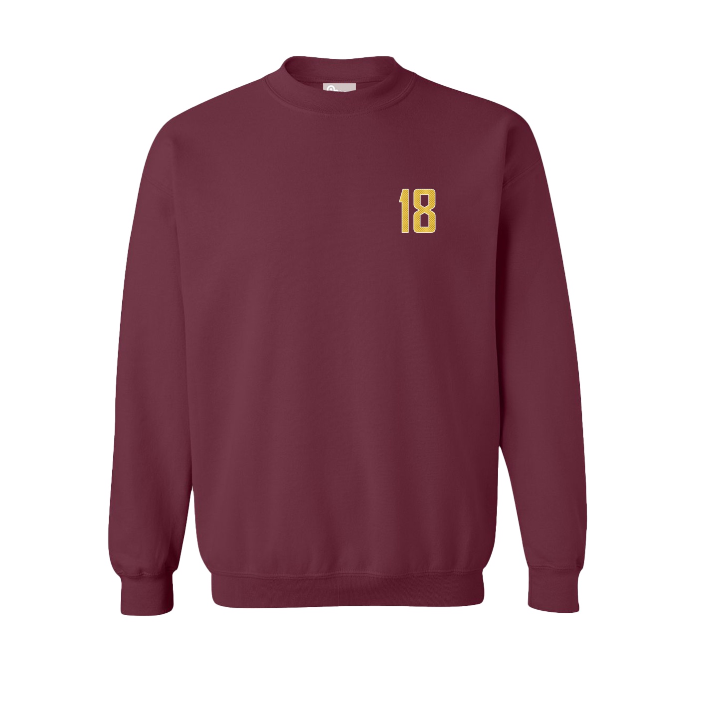Fleece Crew — Front Shirsy in Maroon