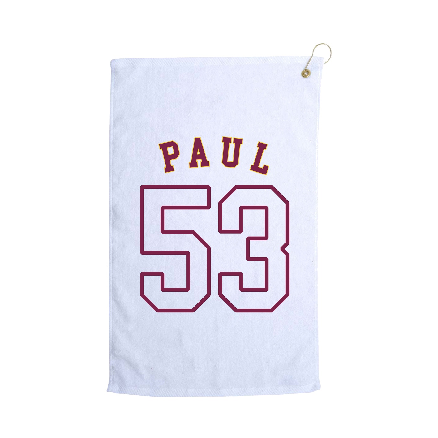 Golf Towel — Shirsey Arch in White