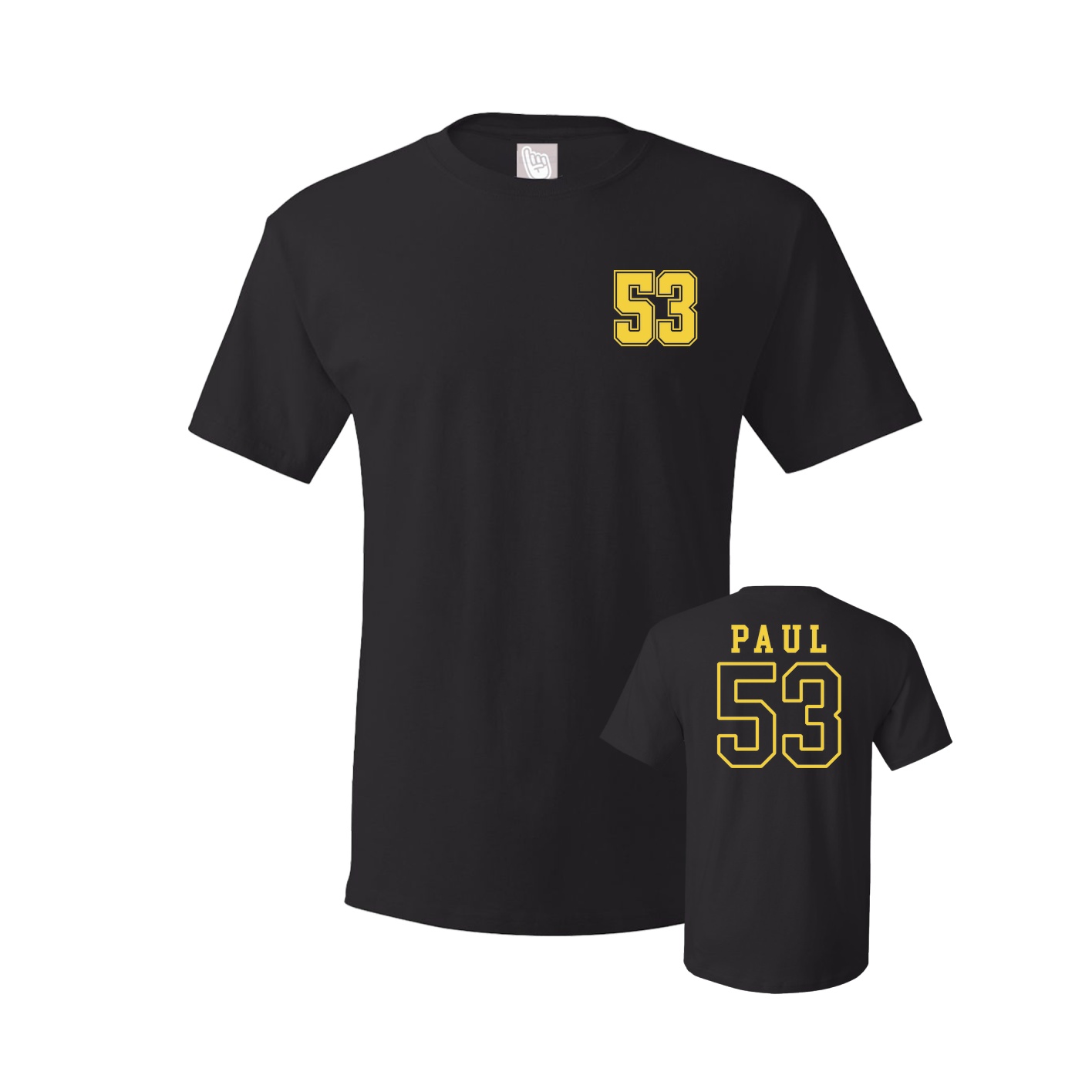 Youth Tee — Chest Back in Black
