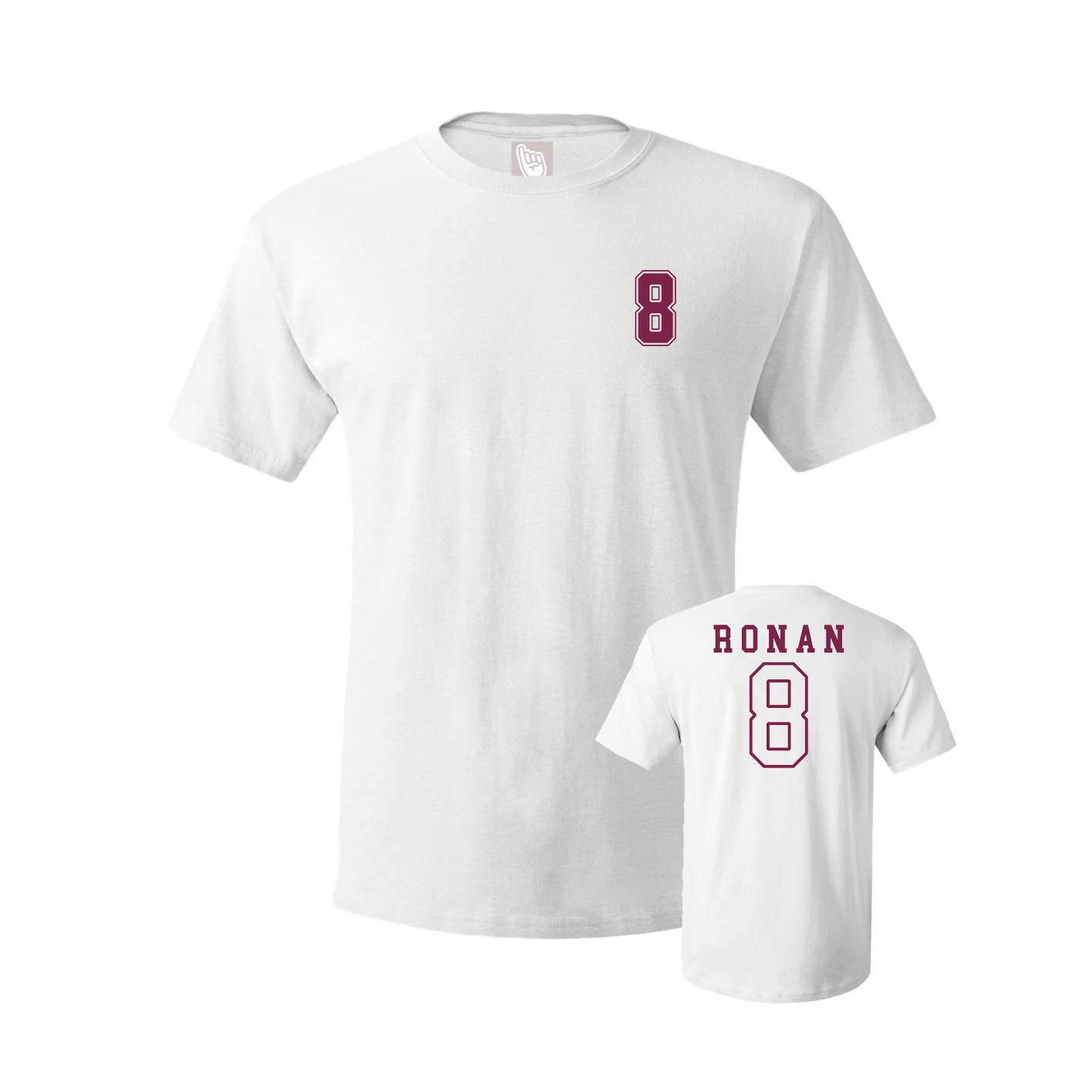 Youth Tee — Chest Back in White