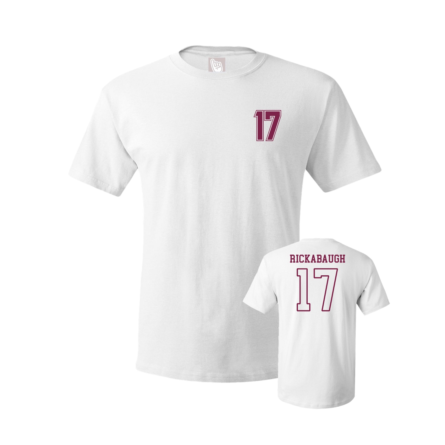 Youth Tee — Chest Back in White