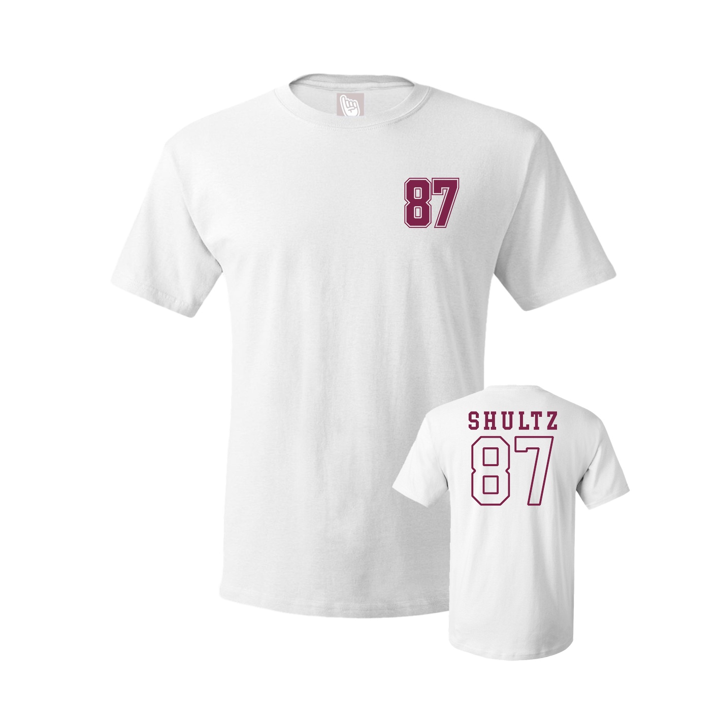 Youth Tee — Chest Back in White