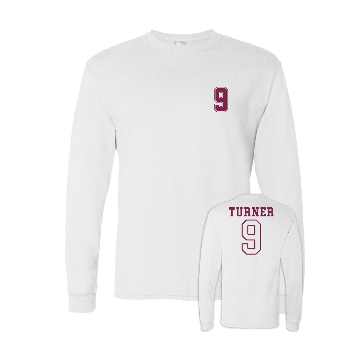 Long Sleeve Tee — Chest Back in White