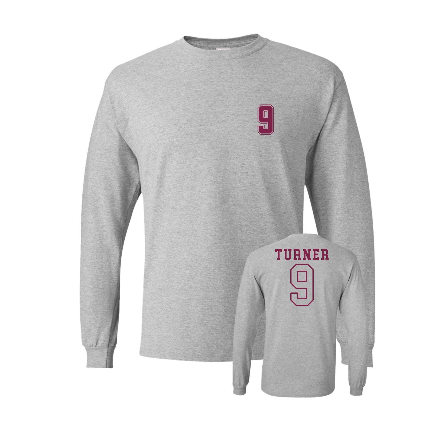 Long Sleeve Tee — Chest Back in Grey