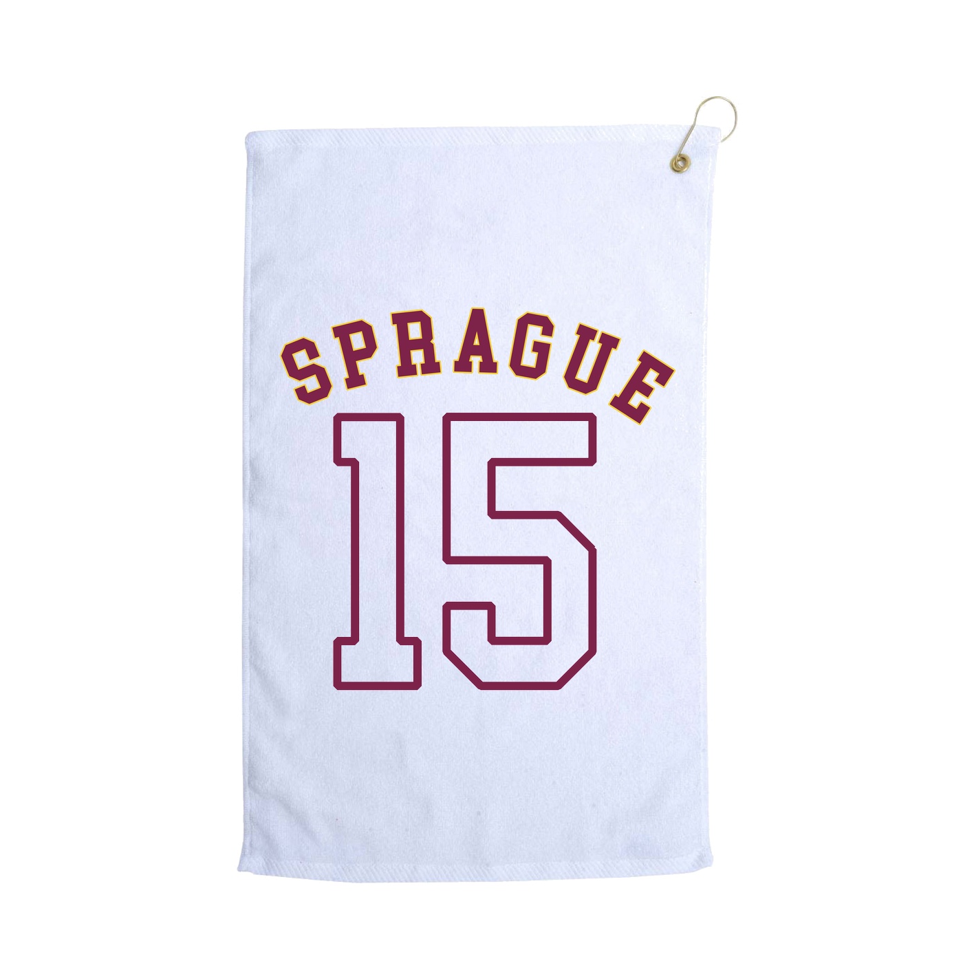 Golf Towel — Shirsey Arch in White