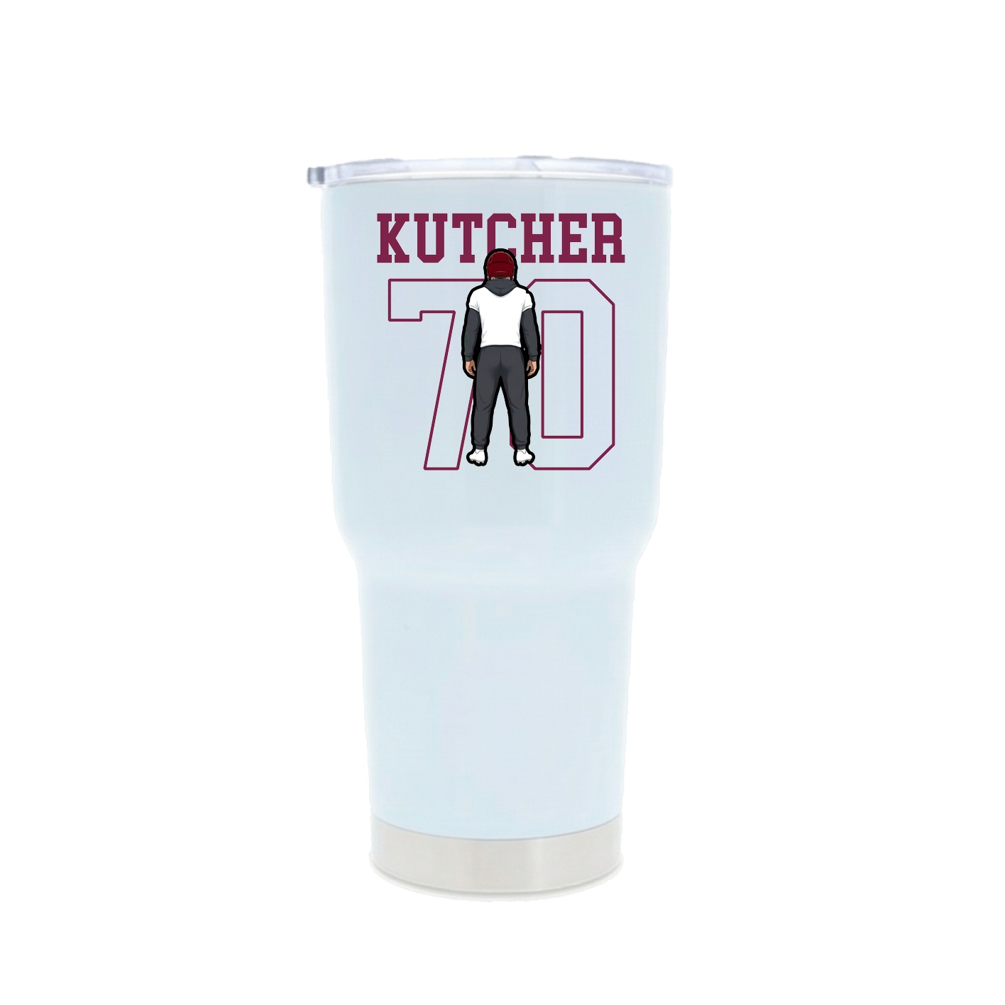 30oz Stainless Steel Tumbler — Shirsey in White