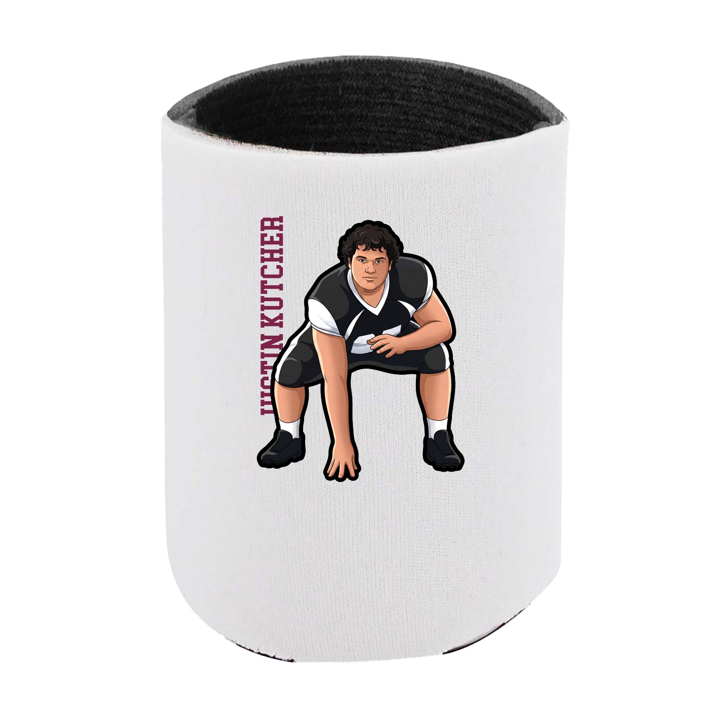 Can Holder — Name Vertical in White
