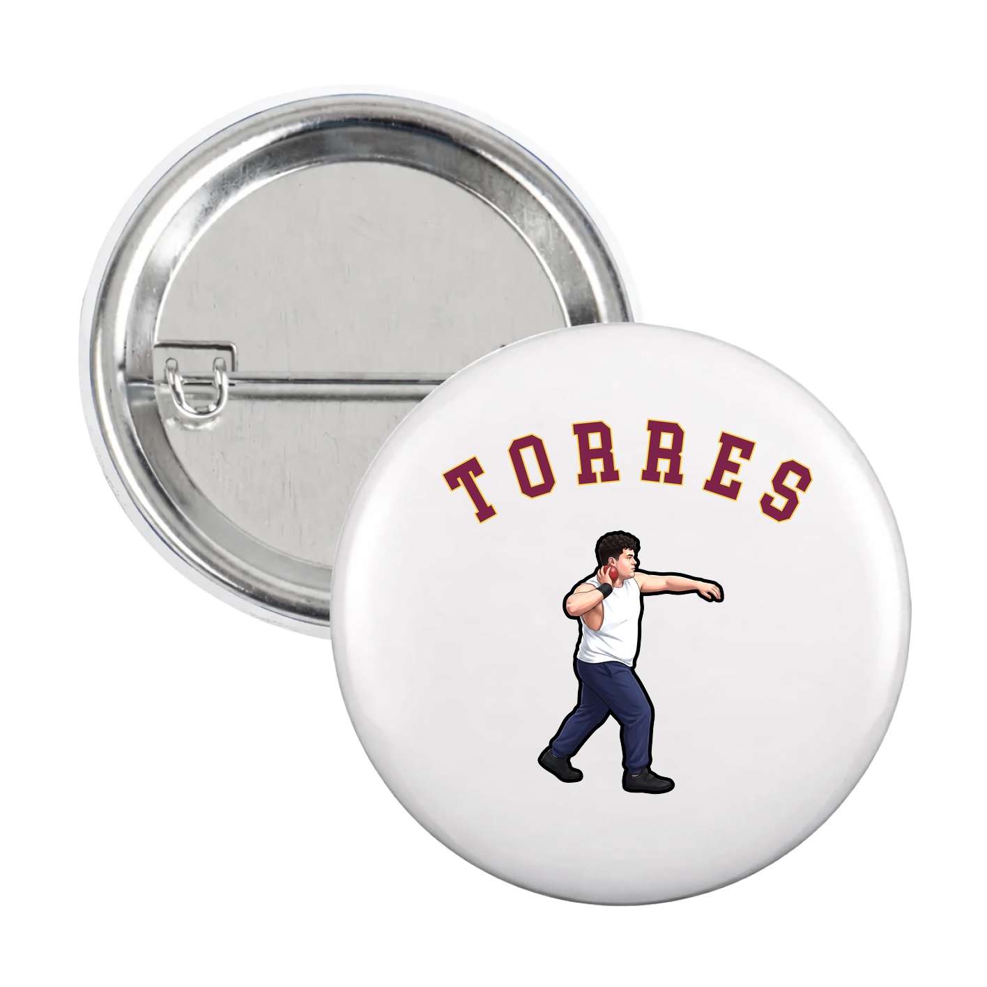 Game Day Button — Shirsey Arch in White