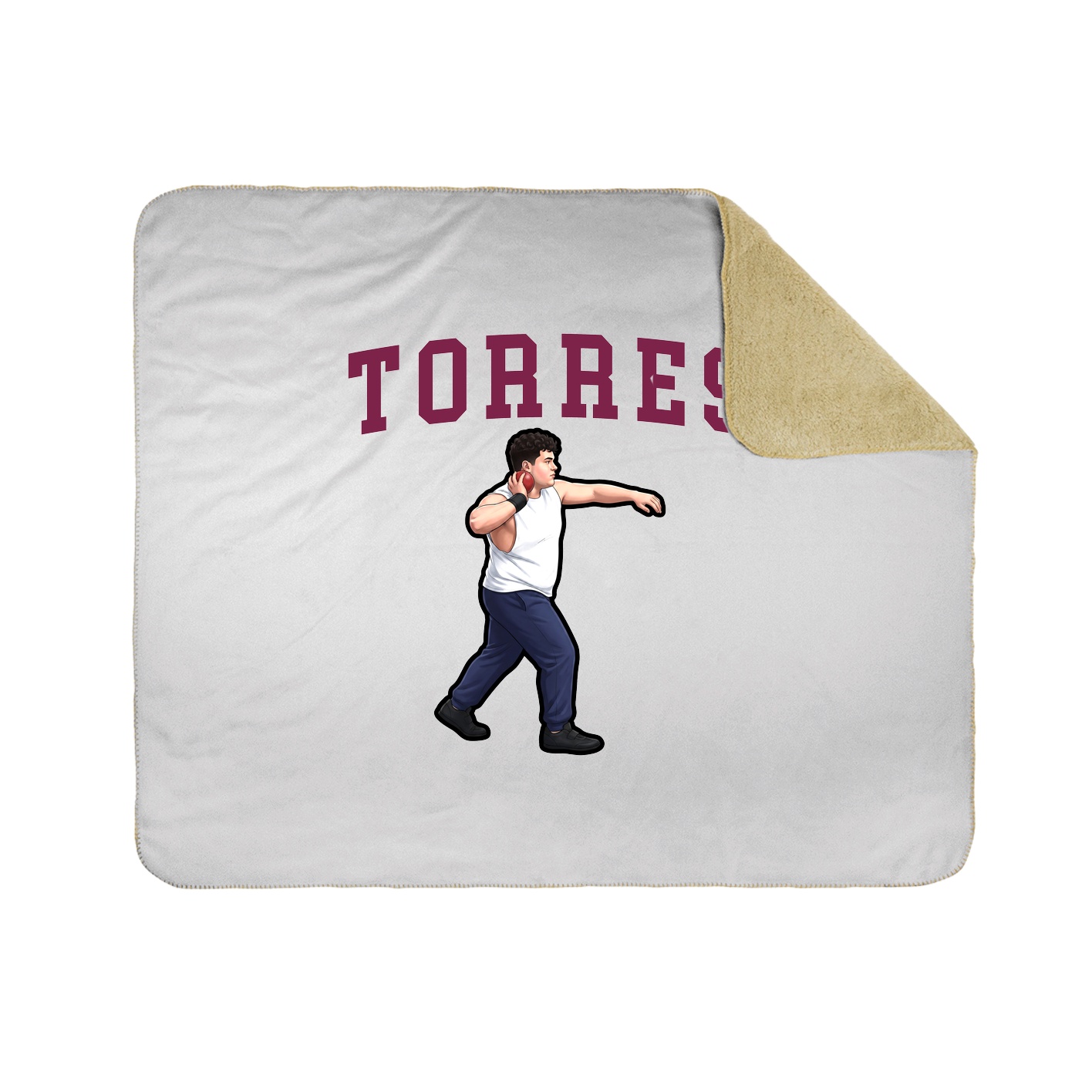 Throw Blanket — Shirsey in White
