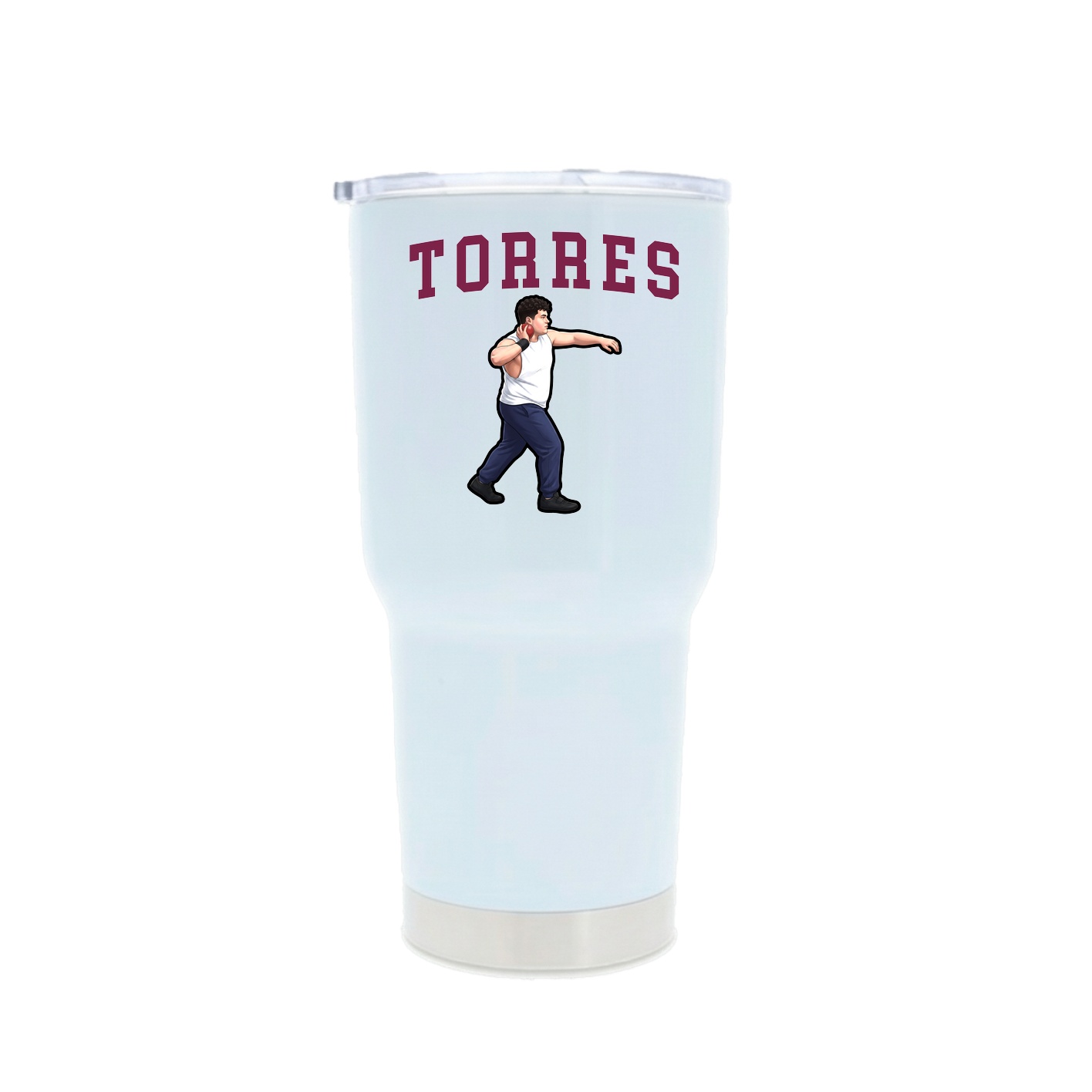 30oz Stainless Steel Tumbler — Shirsey in White