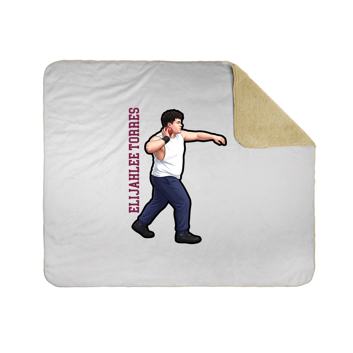 50x60 Sherpa Lined Throw Blanket